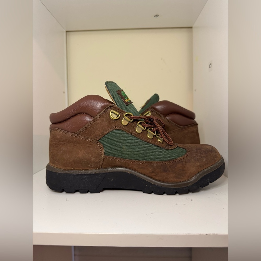 Timberland field boots size 6 green & brown - Picture 7 of 8